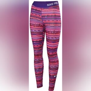Nike Womens Dri-Fit Pro Warm 8 Bit Training Tights Leggings Size Small